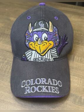 Vintage Colorado Rockies Youth Kid Adjustable
Mascot Dinger Hat 47 Brand Adjusts